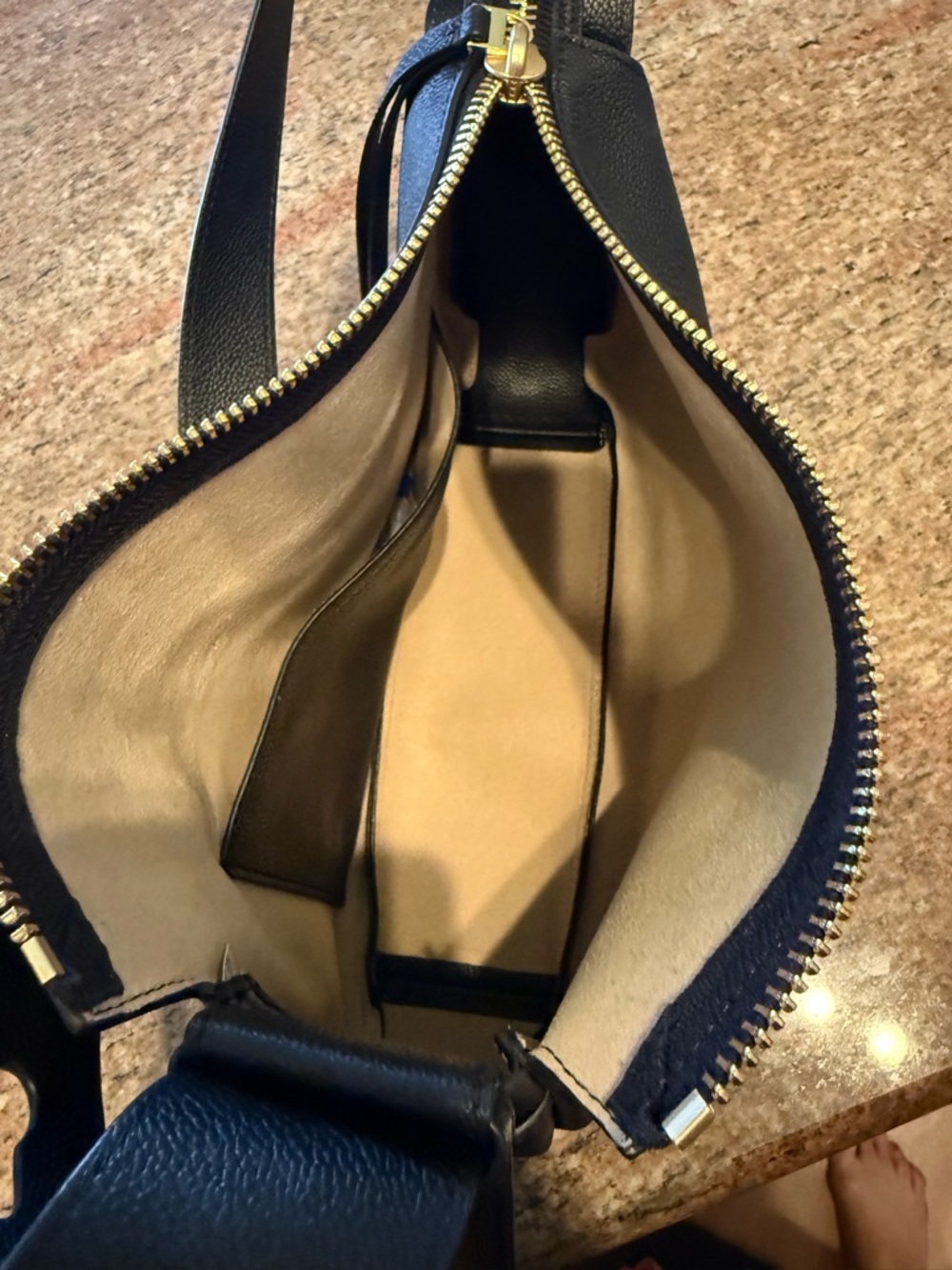 Tory Burch Black Romy Shoulder Bag with Gold Hardware - Picture 7 of 12